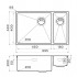 Кухонная мойка Omoikiri Taki 69-2-U IF-IN-L Side нерж.сталь нержавеющая сталь 4997049