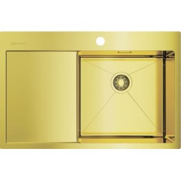 Кухонная мойка Omoikiri Akisame 78-LG-R нерж.сталь светлое золото 4973086