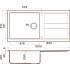 Кухонная мойка Omoikiri Kitagawa 100-GB Artceramic графит 4993786