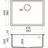 Кухонная мойка Omoikiri Tedori 54-U-DC Tetogranit темный шоколад 4993992