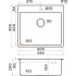 Комплект Мойка кухонная Omoikiri Amadare 55-IN + Смеситель Hansgrohe Metris M71 14834000 для кухонной мойки, хром