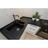 Комплект Мойка кухонная Omoikiri Daisen 78-2-BL черная + Измельчитель отходов Omoikiri Nagare 1000