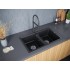 Мойка кухонная Paulmark PM238150-BLM черный металлик