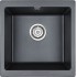 Комплект Paulmark Brilon PM104546-BLM черный металлик + Смеситель Paulmark Honner Ho212018-401TB для кухонной мойки, антрацит