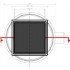 Душевой трап Pestan Confluo Standard Black Glass 1 15x15
