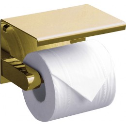 Держатель туалетной бумаги с полкой RUSH Edge (ED77141 Gold)