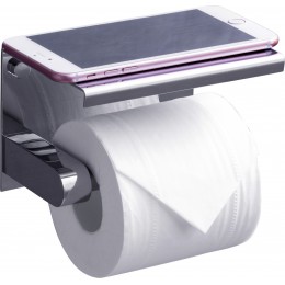 Держатель туалетной бумаги с полкой RUSH Edge (ED77141 Chrome)