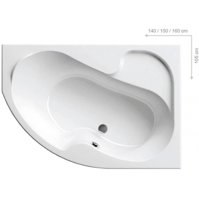 Акриловая ванна Ravak Rosa I 150x105 P CJ01000000 (правая)