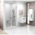 Душевая дверь в нишу Ravak CSDL2-120 Transparent, профиль белый