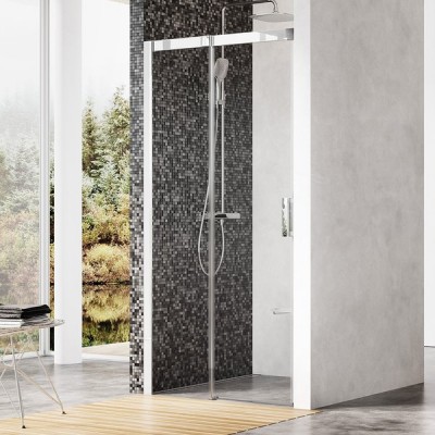 Душевая дверь в нишу Ravak MSD2-100 L Transparent, профиль хром