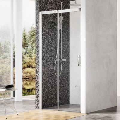 Душевая дверь в нишу Ravak MSD2-110 L Transparent, профиль сатин