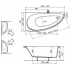 Акриловая ванна Ravak Avocado 160x75 L CQ01000000