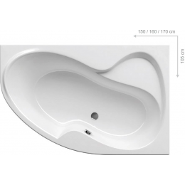 Акриловая ванна Ravak Rosa II 170x105 P C421000000 (правая)