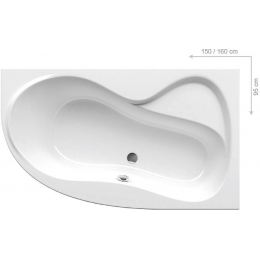Акриловая ванна Ravak Rosa 95 150x95 P C561000000 (правая)