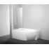 Шторка на ванну Ravak Rosa CVSK1 140/150 L Transparent, профиль белый