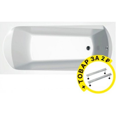 Акриловая ванна Ravak Domino 160x70 + ножки
