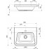 Тумба с раковиной Ravak SD 10° 55 темный орех