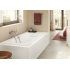 Чугунная ванна Roca Malibu 160x70 2334G0000 с отверстиями для ручек, с антискользящим покрытием