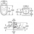 Унитаз подвесной Roca Meridian-N 346247000
