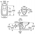 Чаша подвесного унитаза Roca Debba Rimless 34699L00Y