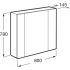Комплект мебели Roca Ronda 80 белая, бетон (ZRU9303004+327470000+ZRU9303009)