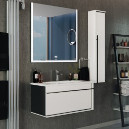 Комплект мебели Roca Aneto 80 белая, черная (857430806+32799C000+812363000)