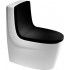 Крышка-сиденье Roca Khroma 801652F7T черная, с микролифтом, петли хром