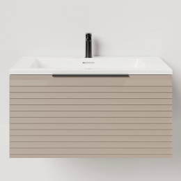 Тумба подвесная Salini Touch 60 T600H1T серо-коричневая матовая