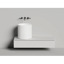 Раковина накладная Salini Armonia Round 03 45 130423M белый