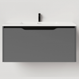 Тумба подвесная Salini Smile 80 S800A антрацит матовая