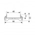 Дизайн-решетка TECE Drainline Plate 90 см, прямая, основа для плитки, 600970