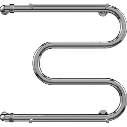 Водяной полотенцесушитель Terminus М-образный с полкой AISI 32х2 500x500 (4620768880339)