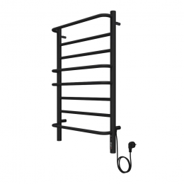 Полотенцесушитель электрический 500х800 Terminus Евромикс 4670078557087 черный матовый
