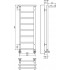 Полотенцесушитель водяной Terminus Контур П8 300*900 с полкой