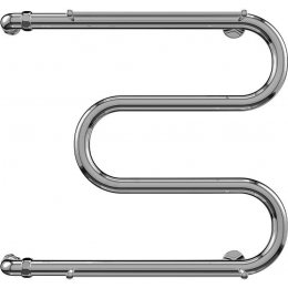 Водяной полотенцесушитель Terminus М-образный с полкой AISI 32х2 500x400 (4620768880322)