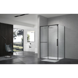 Душевой уголок слайдер Terminus Альба 02 900х1200х2200  прямоугольник чёрный