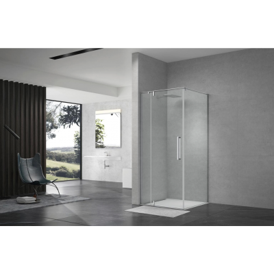 Душевой уголок распашной Terminus Альба 03 900х900х2200 квадрат хром купить с доставкой. 100% Оригинал. Гарантия!