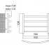 Полотенцесушитель электрический Terminus Классик П4 50x53 L