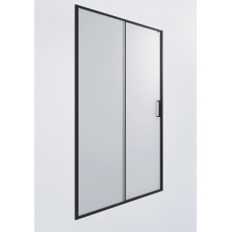 Душевая дверь в нишу раздвижная Timo 150 см. профиль черный, стекло матовое Душевая дверь в нишу раздвижная Timo 150 см. профиль черный, стекло матовое