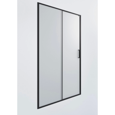 Душевая дверь в нишу раздвижная Timo 150 см. профиль черный, стекло матовое купить с доставкой. 100% Оригинал. Гарантия!