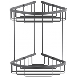 Полка угловая двойная Timo Saona 13082/18 черное золото Полка угловая двойная Timo Saona 13082/18 черное золото