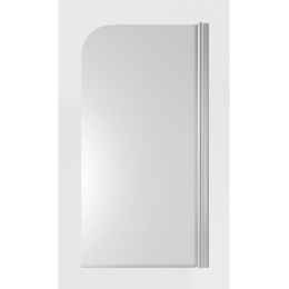 Шторка для ванны поворотная Timo 80 см. профиль хром матовый, стекло матовое T32