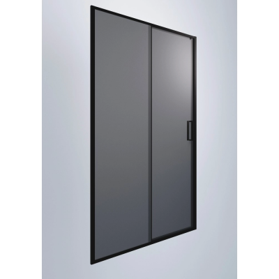 Душевая дверь в нишу раздвижная Timo 120 см. профиль черный, стекло графит купить с доставкой. 100% Оригинал. Гарантия!