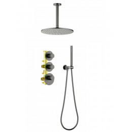 Душевая система Timo Saona SX-2399/18SM черное золото Душевая система Timo Saona SX-2399/18SM черное золото