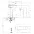 Смеситель для раковины Villeroy & Boch Architectura Square TVW125001000K5 черный матовый