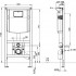 Комплект Система инсталляции для унитазов Villeroy & Boch 9224 6100 + Унитаз подвесной Villeroy & Boch Omnia Architectura 5684 H101 alpin + Кнопка см
