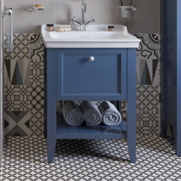 Тумба с раковиной VitrA Valarte 65 65775 стальной синий Тумба с раковиной VitrA Valarte 65 65775 стальной синий