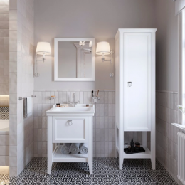 Комплект мебели VitrA Valarte 65 матовая белая с зеркалом VitrA Valarte 65 (62177+62213)