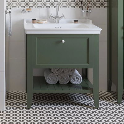 Тумба с раковиной VitrA Valarte 80 65815 ретро зеленая купить с доставкой. 100% Оригинал. Гарантия!