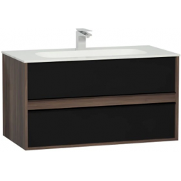 Тумба с раковиной VitrA Metropole 100 58183 сливовое дерево Тумба с раковиной VitrA Metropole 100 58183 сливовое дерево